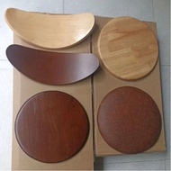 Wooden cushion Round bar chair 30cm. Easy assembly, chair accessories