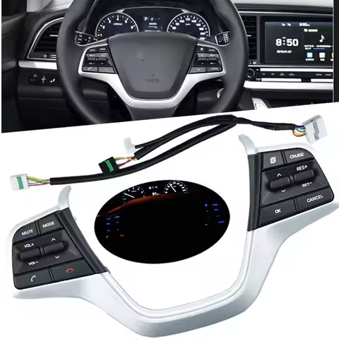 For Hyundai Elantra 1.6 2016 - 2018 Car Bluetooth Control Volume Phone Cruise Steering Wheel Buttons