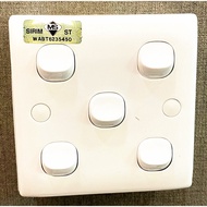 PC-351 5 GANG 1  WAY SWITCH