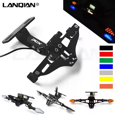 For Honda PCX 125 150 Motorcycle License Plate Bracket Holder With LED Light PCX 125 PCX 150 All Yea