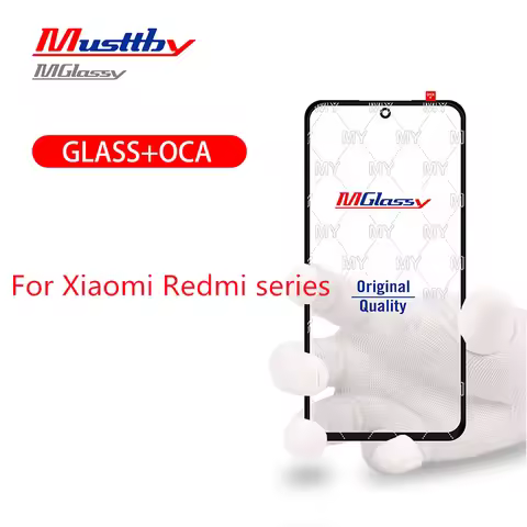 5pcs Musttby Front Screen Glass With OCA For XIAOMI Redmi 8 9A K20 K30 K30Pro K40 K50 Pro K60Pro K60