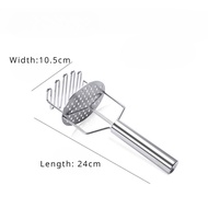 1 Pcs Stainless Steel Potato Puree Press Potato Masher Sweet-Potato Pumpkin Masher Manual Rice Puree