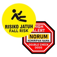 Risk Fall Stickers Norum Stickers High Alert Hexagonal Stickers