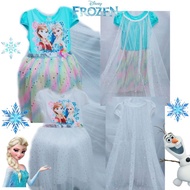 Frozen Dress with cape for kids ActualPhotoIsPosted