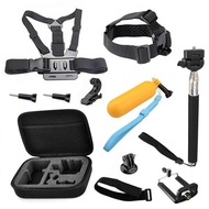 11 in 1 Selfie stick monopod GoPro Hero 10 9 8 7 6 5 4 Action Camera Set Chest Head Strap Mount Kits