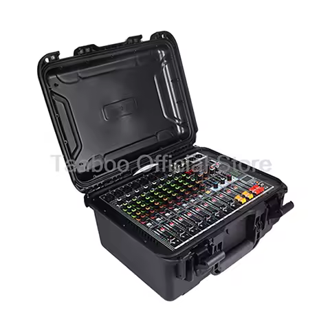 350W Sound Mixer 8 Channel Mixing Console Handheld Box Audio Mixer with Power Amplifier Bluetooth US