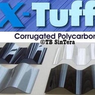 X-Tuff Atap Polycarbonate Greca / Roma / Xtuff Kanopi Fiber Anti UV