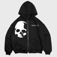 ENOCH | DOUBLE ZIPPER BOXY HOODIE | SKUNY