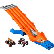 Hot Wheels Monster Truck Bucchigire! Survival race! Vehicle toy play set with 2 mini cars for ages 4
