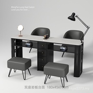 Wide Board Manicure Shop Nail Cream Beauty Rock Beauty Style Table Chair Nail 45 Table Black Marble 