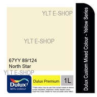 Dulux Premium 1L - 67YY 89/124 North Star - EasyClean / PearlGlo - Yellow Series