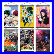 YHLYF My Hero Academia Anime Poster, Todoroki Shouto, Midoriya Izuku Wall Scroll, Home Decoration, Art Picture, 20x30cm FNTFR