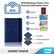 Leather Passport Holder Cover Wallet RFID P67
