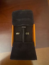 Hermes mini pop h 黑金earring