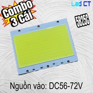 (Combo of 3 Pieces) Outdoor LED Headlight Chip 100W White, Yellow (5B25C) DC56-72V