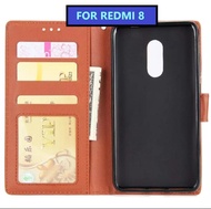 Promo Flip Cover XIAOMI REDMI 8 Premium Leather Wallet Casing hp Flip