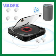 VBDFB Tragbarer เครื่องเล่นซีดี-เครื่องเล่นบลูทูธ5,1 Lautsprecher สเตอริโอ-CD-Player LED-Bildschirm 3,5Mm CD-Musik-Player Mit Kopförern Für Heimreise Auto CVBHE