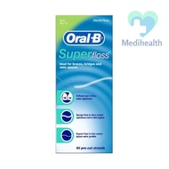 Oral B Super Floss (50'PRE-CUT STRANDS) Oral B Floss Dental Floss