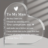 1pc Wife Gift for Husband Boyfriend Anniversary Birthday Valentines Day Gift Engagement Wedding Gift