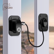 2PCS Refrigerator Lock Fridge Lock Protection Fridge Locks ,Black with Key