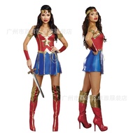 2018New Halloween Superwoman Role Play Uniform Warrior Clothing Stage Wonder Woman Costume K0MG