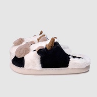 Women's Thick Sole Style Cow Slippers