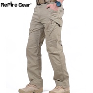 IX9 City Tactical Cargo Pants Men Combat SWAT Army Military Pants Cotton Many Pockets Stretch Flexib