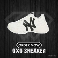 MLB BIGBALL CHUNKY WHITE BLACK ORIGINAL MLB Dad shoes Beige (Originals Quality 100%) MLB SHOES SNEAK