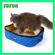 FDR Opvouwbare Kattenbak Inklapbare Tgewicht Reizen Draagbare Kattenbak 2 Layer Voor Katten Waterdic