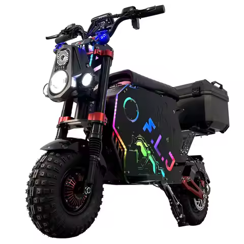 FLJ F14 Electric Scooter 72V 12000W with 100AH Remove Battery App NFC up to 68mph High-Speed Street 