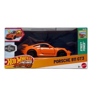 [READY STOCK] Hotwheels 2025 Pull-Back Speeders 1:43 - Porsche 911 992.1 GT3 (Lava Orange)