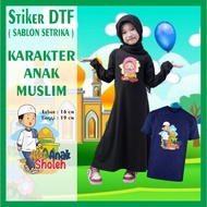 Muslim Children's Ironing Screen Printing DTF Sticker