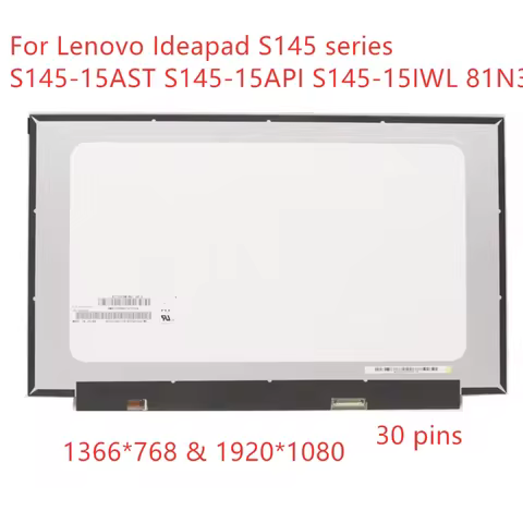 Original 15.6"FHD 1920X1080 LCD For Lenovo Ideapad S145-15AST S145-15API S145-15IWL 81N3 Laptop LED 