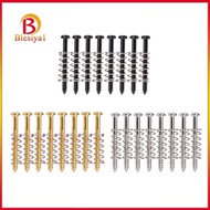 [Blesiya] 8 Set Electric Guitar/Bass Screws Straight Springs Replacement Accs Black