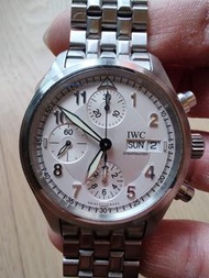 IWC Spitfire IW370628罕有銀色鋼帶 飛行錶 Pilot's Watch 軍錶