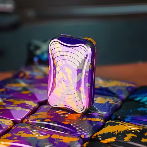 ZDEDC Aluminum Splashed Ink X4L SSS Unlimited Pushing Slider Fidget Toys For Adults Anxiety Relief G