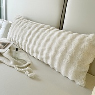 Mink fur pillow, multi-purpose wave fox pillow size 40x120cm can be used as a bedrest or sleeping hu