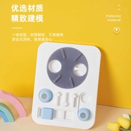 Blue White Square Dashboard Dog Educational Slow Food Dog Toy Anti-Choke Sniffing Training Puzzle Do