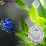 JEROMY Betta Fish Training Mirror, Retro Style Mini Aquarium Betta Mirror, Fish Tank Accessories Eng