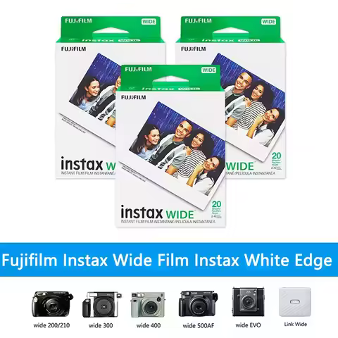 10-200 Sheets 5 Inch Wide Format Fujifilm Instax WIDE Photo Paper for Fuji Wide 210 200 300 100 500A
