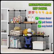 DIY panel pet cage sangkar kucing pelapik sangkar iron metal grids storage Rak Home Makanan kucing C