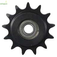 YANGGUA Chain Idler Sprocket, 13 Tooth 10mm Bore 1/2" Pitch Convex Idler Gear, with Insert C45 Carbo