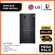 FREE SHIPPING LG 687L Side By Side Inverter Fridge GC-B257SQVL with ThinQ