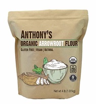 ▶$1 Shop Coupon◀  Anthony s Organic Arrowroot Flour, 4 lb, Batch Tested Gluten Free, Non GMO