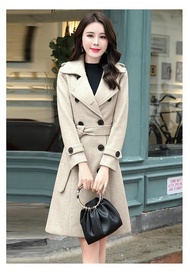 Áo Khoác Dạ Cổ Vest Kèm Belt Cao Cấp - Glady G118 - Áo Khoác Dạ Dáng Dài Phối Nút Kèm Belt Sang Trọn