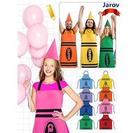 JAROV Crayon Themed Gnome Set, Funny Fancy Dress Crayon Apron,  Cleaning Colorful Art Craft Activity