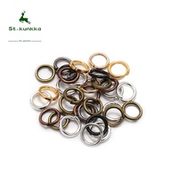 St.kunkka OPen Jump Rings Split Rings Connectors - Frosted Silver/Gold/Gun Black (200 Pcs/Pack 3 x 4