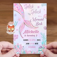 Mermaid INVITATION 2-17 BIRTHDAY