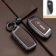 Metal and Leather Car key Case For BMW New X1 Energy Ix XM X1 I7 X7 7 Series 2023 425i 430i M240i/22