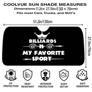 Rastar | Black-Billiardss-8 Ball Car SunShade Windshield Cover UV Protection Auto Visor Accessories